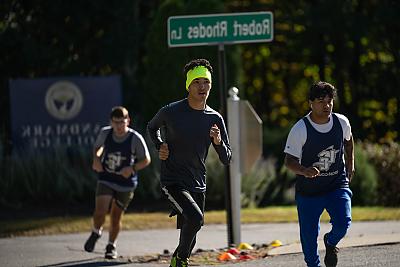 Students running during Finn's Fun Run
